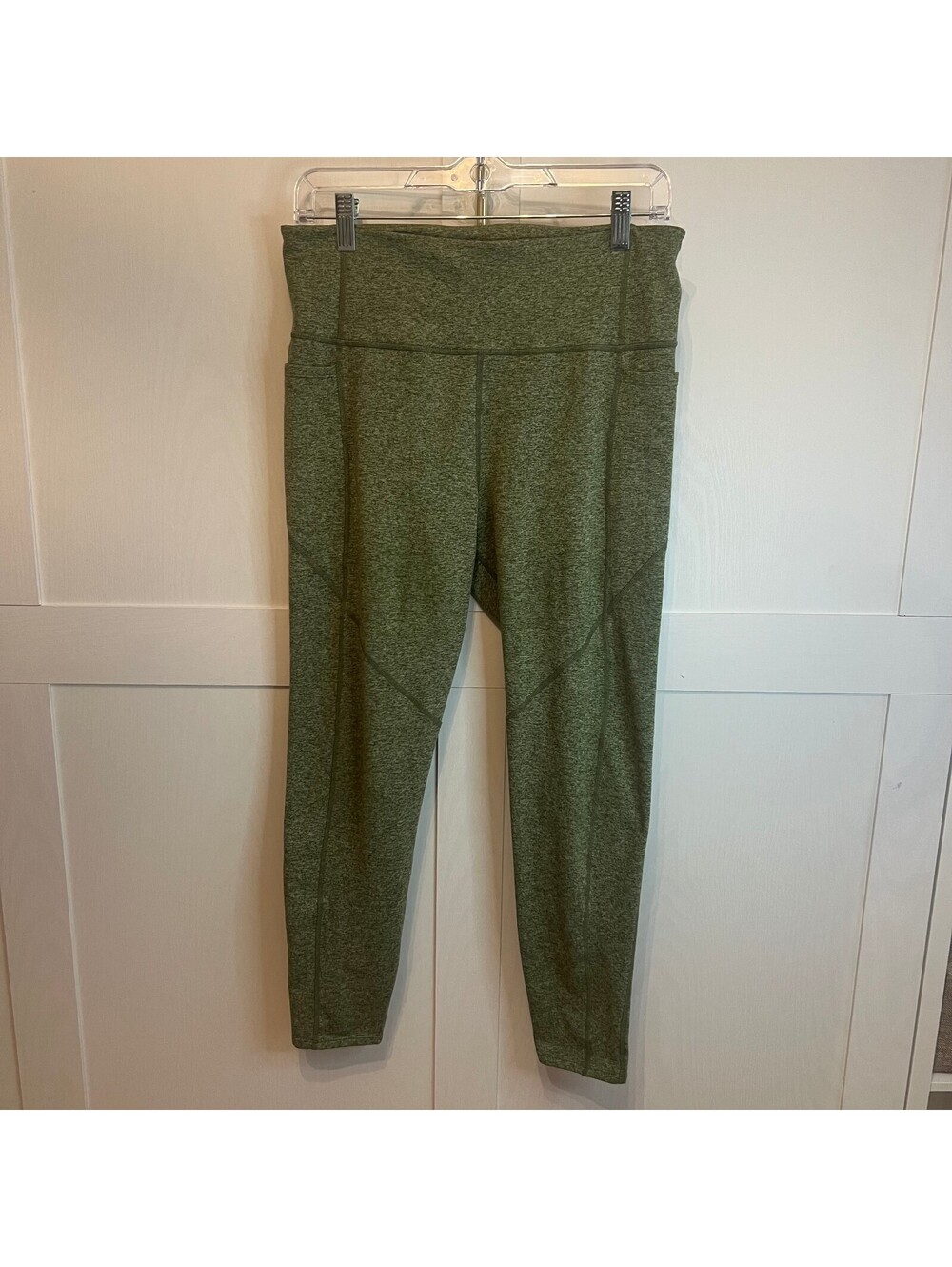 JOYLAB High-Waisted Brushed Jersey 7/8 Leggings Size Large